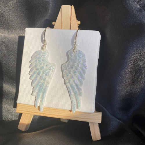 Angel wings earrings